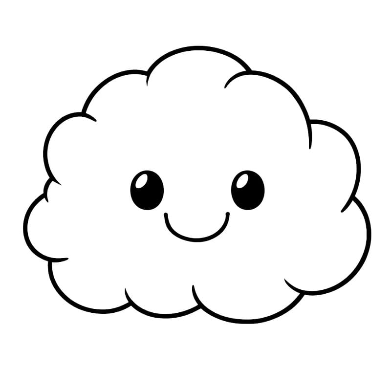 Fise de colorat cu Nor de tipărit