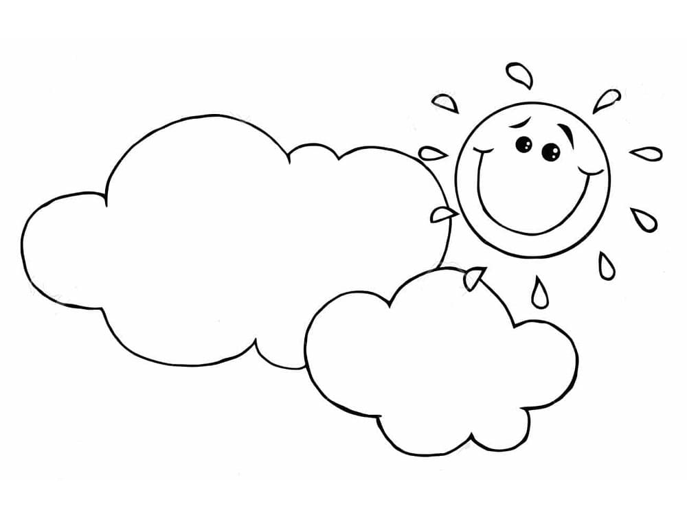 Fise de colorat cu Nor gratuit de tipărit