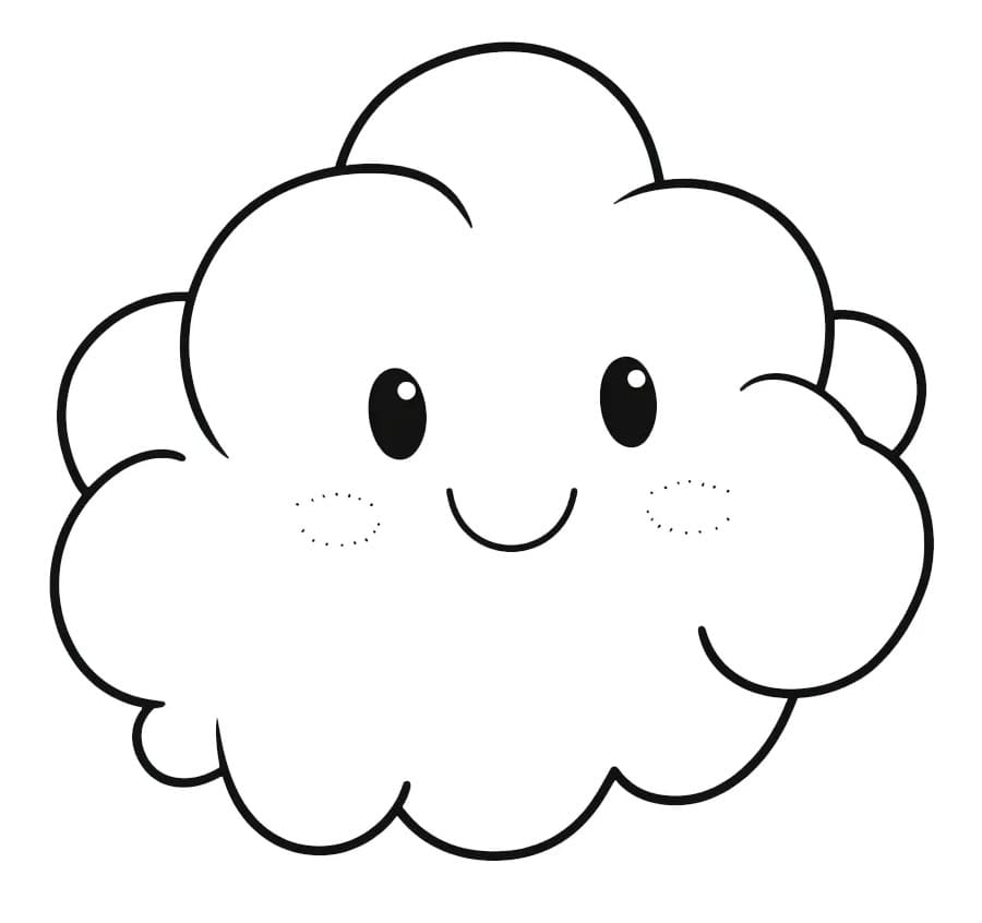 Fise de colorat cu Nor gratuit