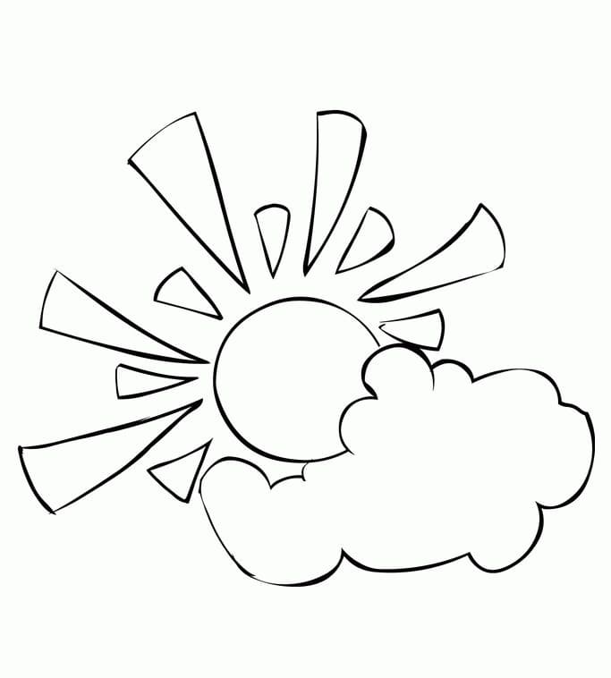 Fise de colorat cu Nor imprimabil fără plată