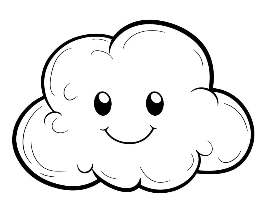 Fise de colorat cu Nor imprimabil