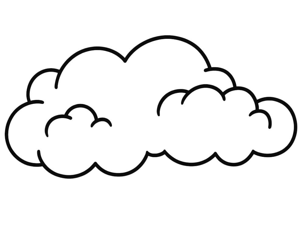 Fise de colorat cu Nor plăcut