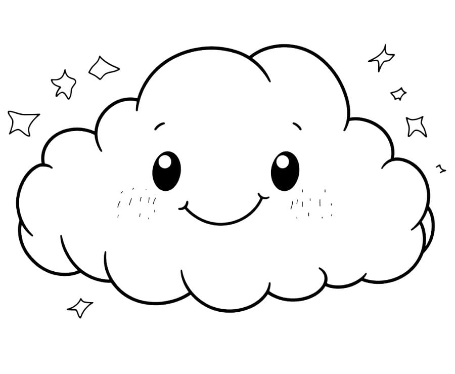 Planse de colorat cu Nori