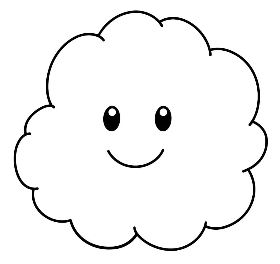 Fise de colorat cu Nor