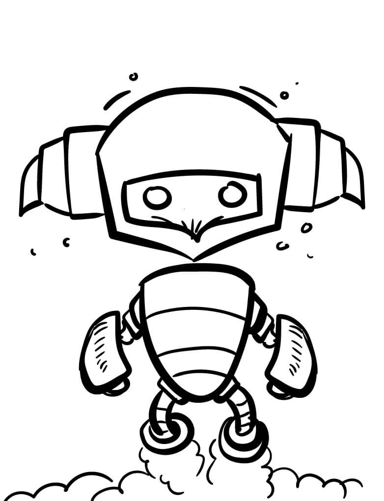 Fise de colorat cu Robot fără cost