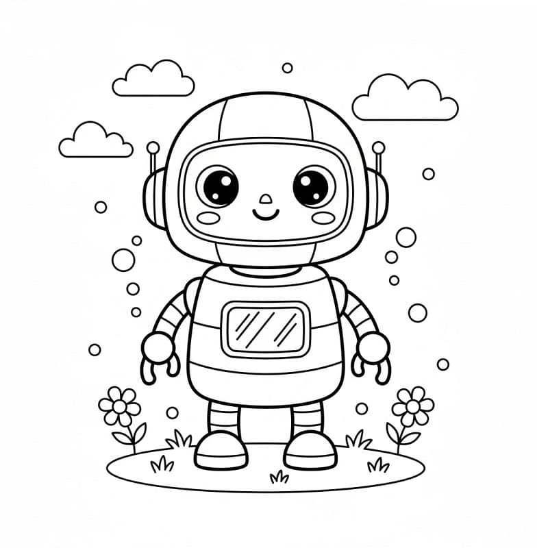 Planse de colorat cu Roboti