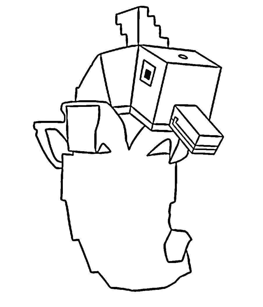 Fise de colorat cu Steal a Brainrot ușor