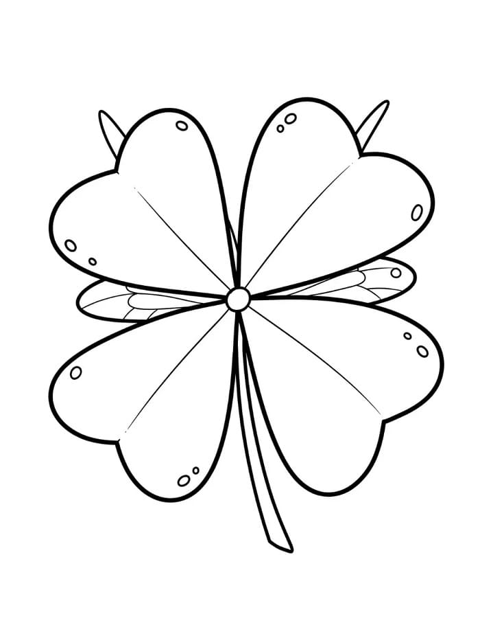 Fise de colorat cu Trifoi de colorat p01