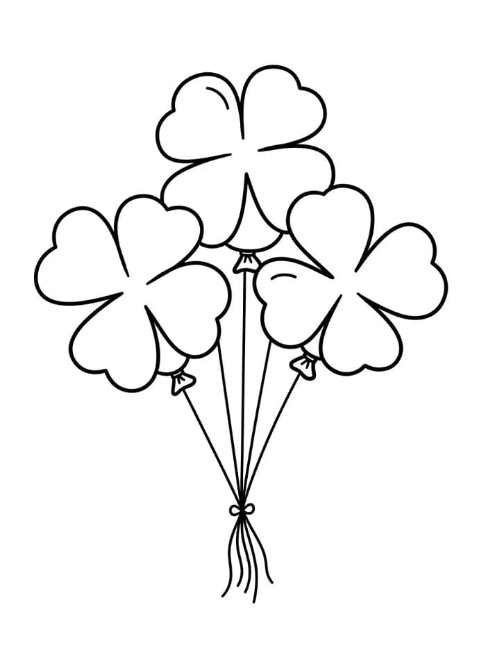 Fise de colorat cu Trifoi de colorat p05