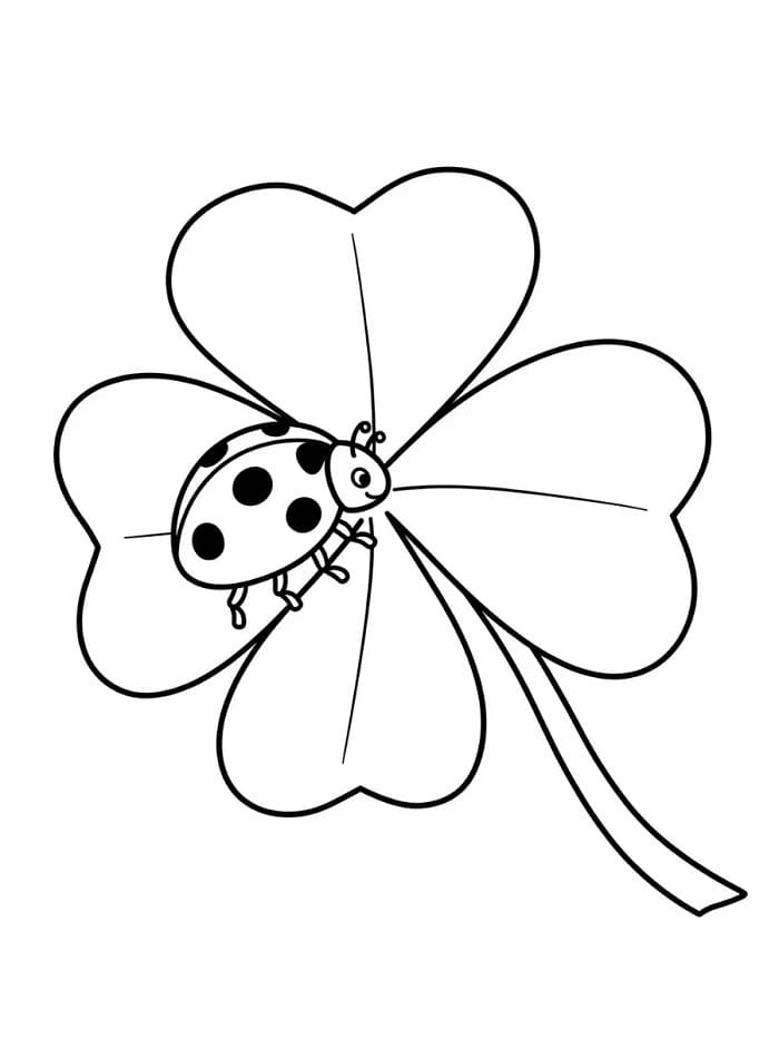 Fise de colorat cu Trifoi de colorat p06