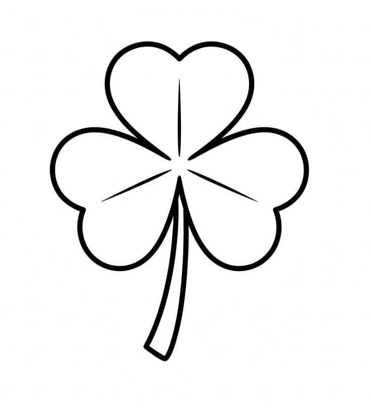 Fise de colorat cu Trifoi de colorat p08