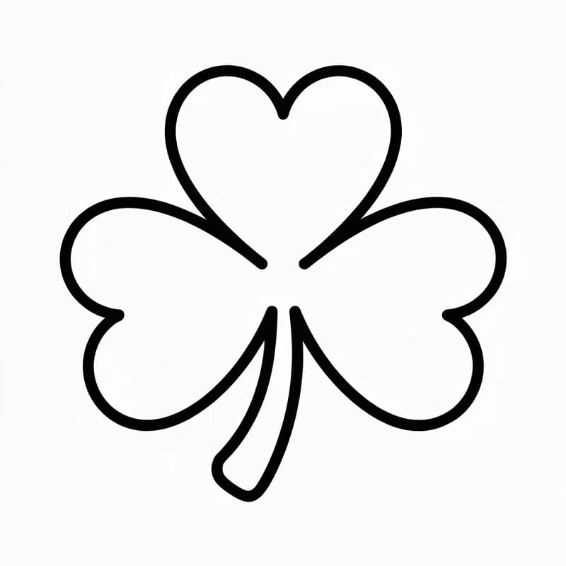 Fise de colorat cu Trifoi de colorat p09