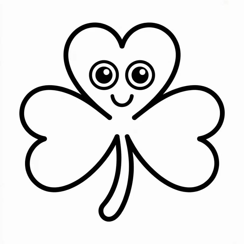 Fise de colorat cu Trifoi de colorat p10