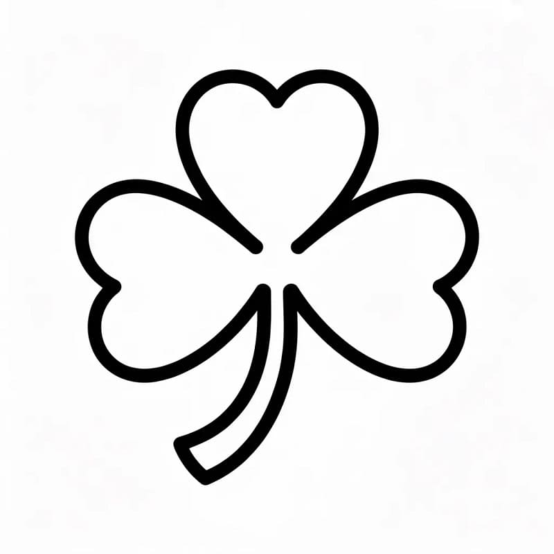 Fise de colorat cu Trifoi de colorat p11