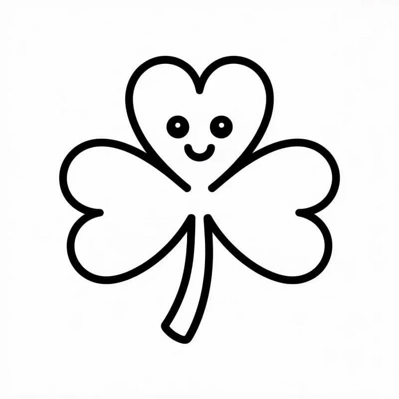 Fise de colorat cu Trifoi de colorat p12