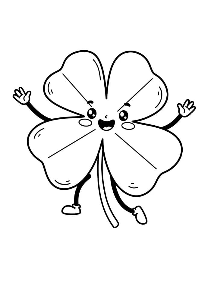 Fise de colorat cu Trifoi de colorat p15