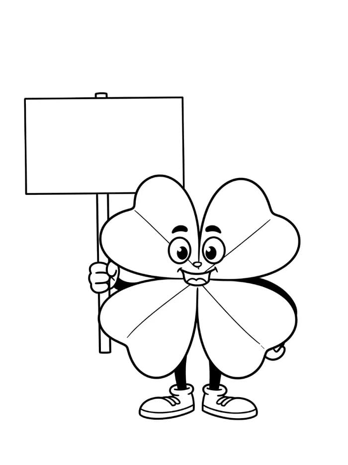 Fise de colorat cu Trifoi de colorat p20