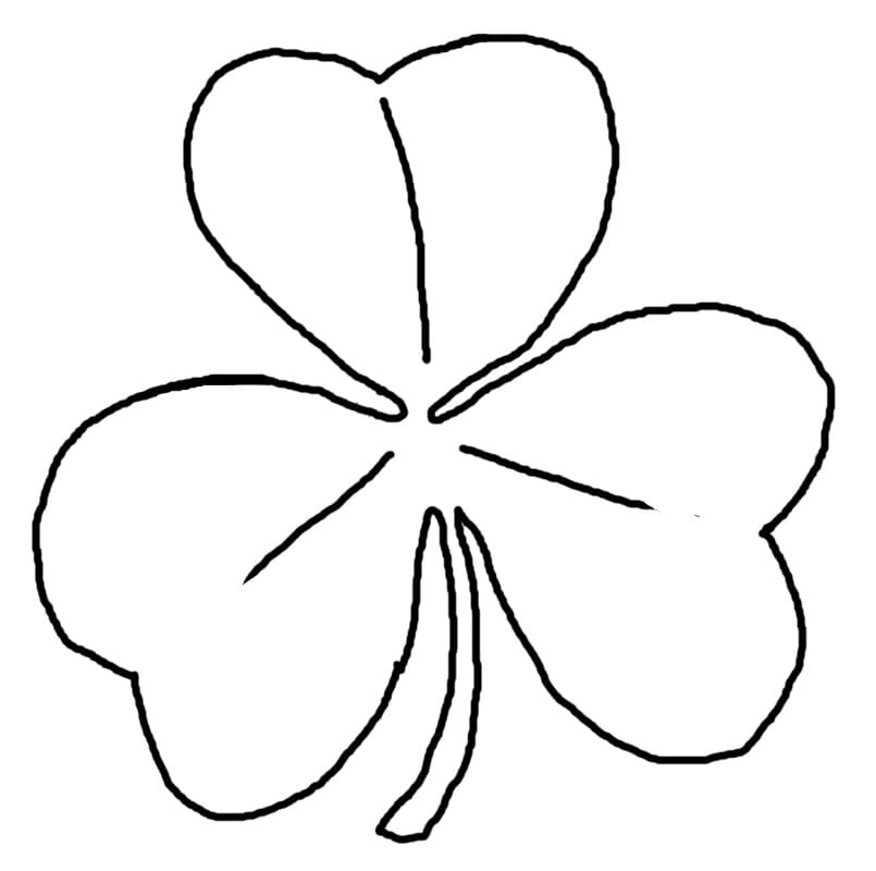 Fise de colorat cu Trifoi de colorat p33