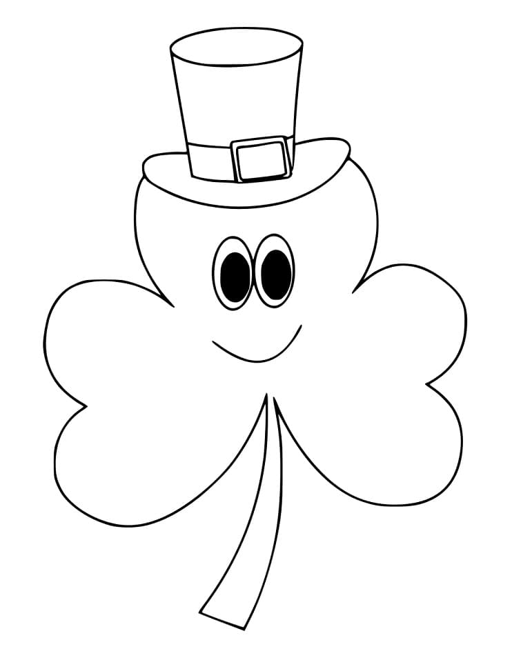 Fise de colorat cu Trifoi de colorat p38