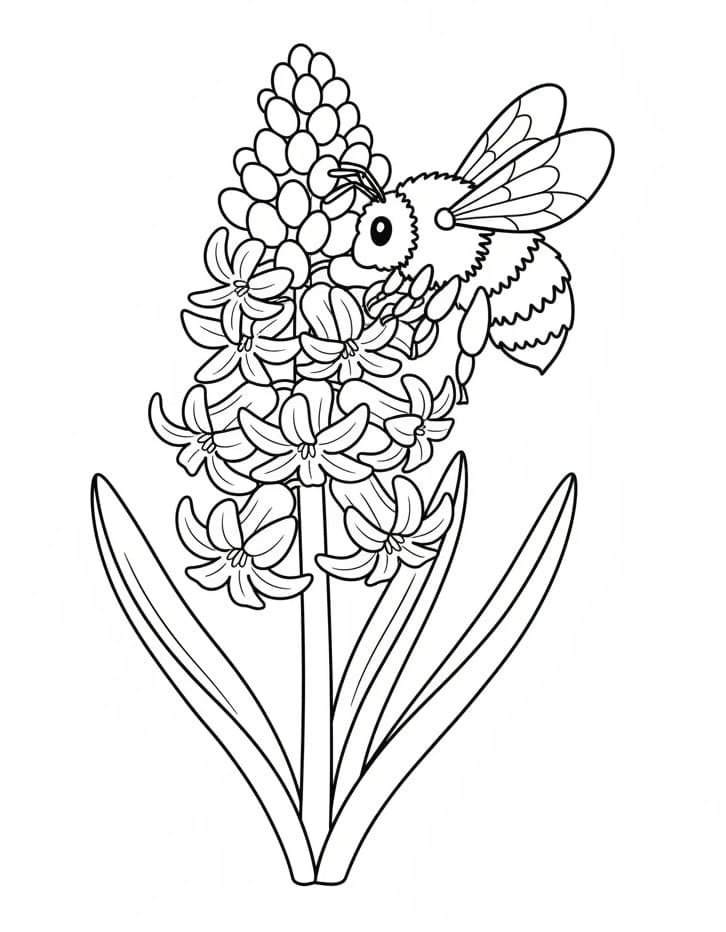 Fise de colorat cu Zambile de colorat p06