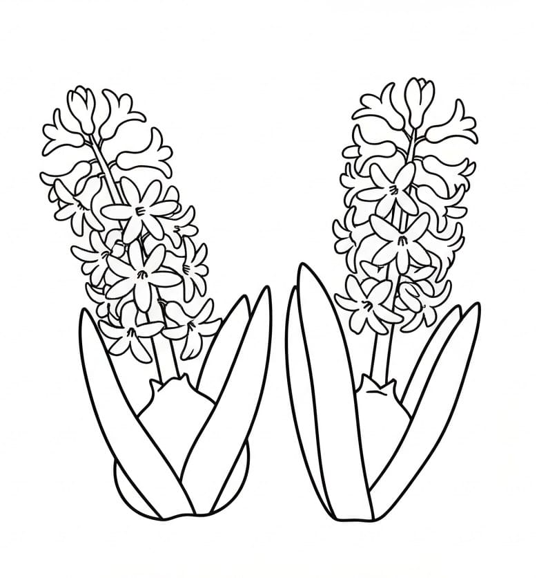 Fise de colorat cu Zambile de colorat p25