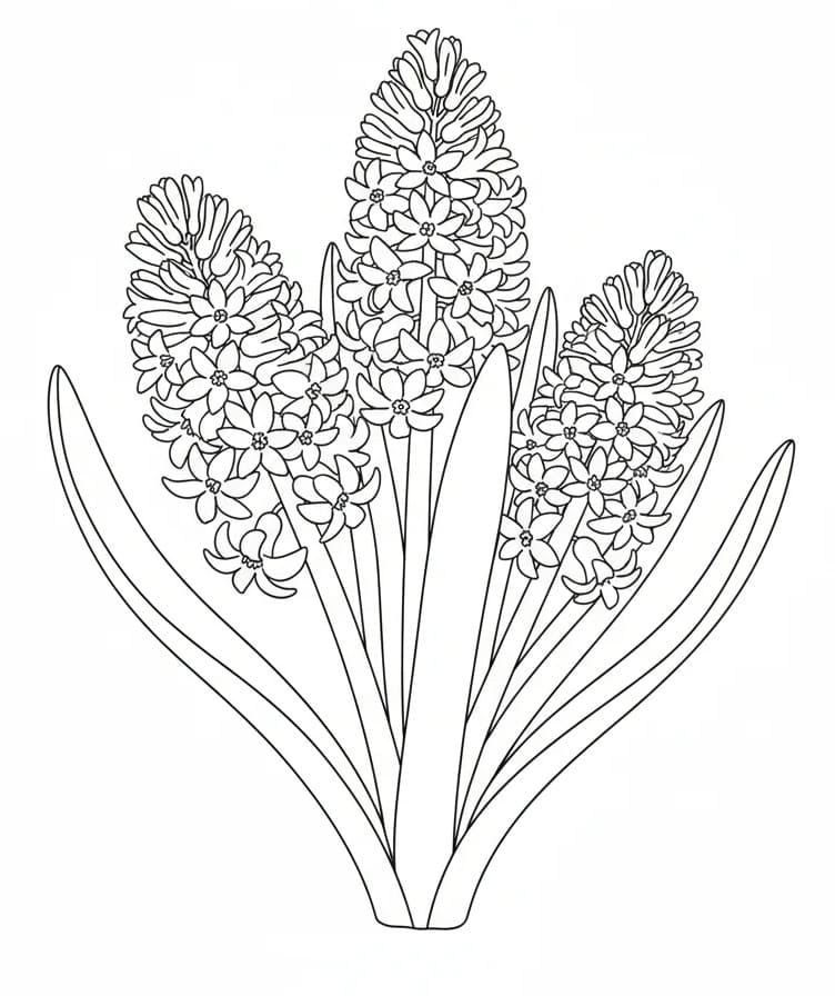 Fise de colorat cu Zambile de colorat p26