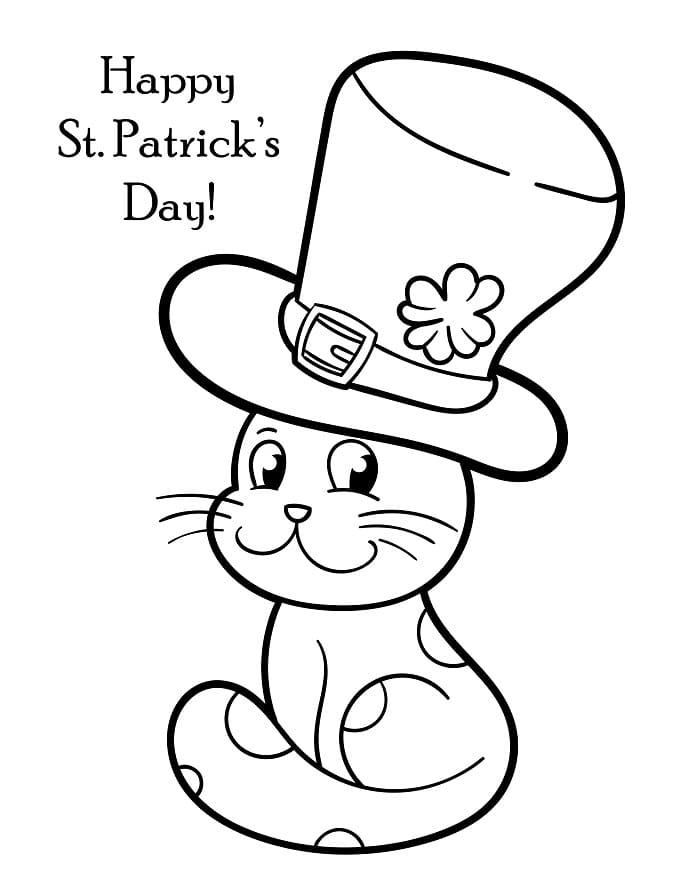 Fise de colorat cu Ziua Sfântului Patrick de colorat p08