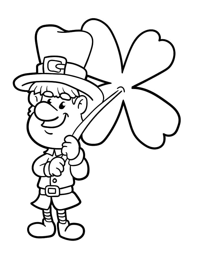 Fise de colorat cu Ziua Sfântului Patrick de colorat p09