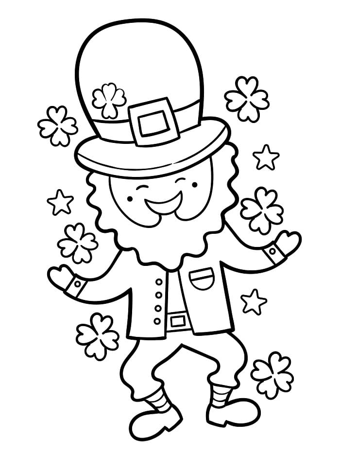 Fise de colorat cu Ziua Sfântului Patrick de colorat p10