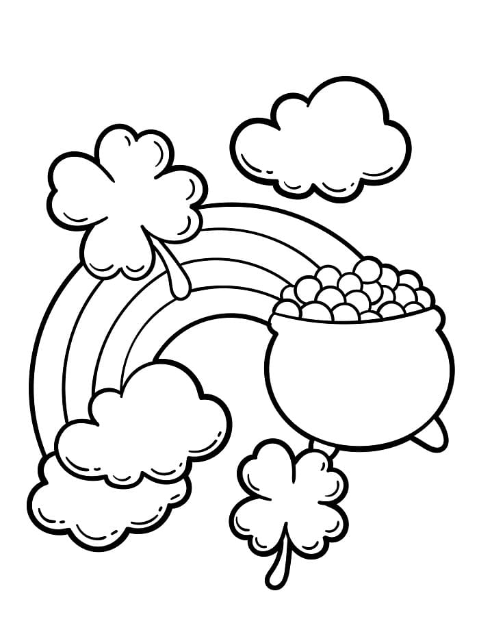 Fise de colorat cu Ziua Sfântului Patrick de colorat p12