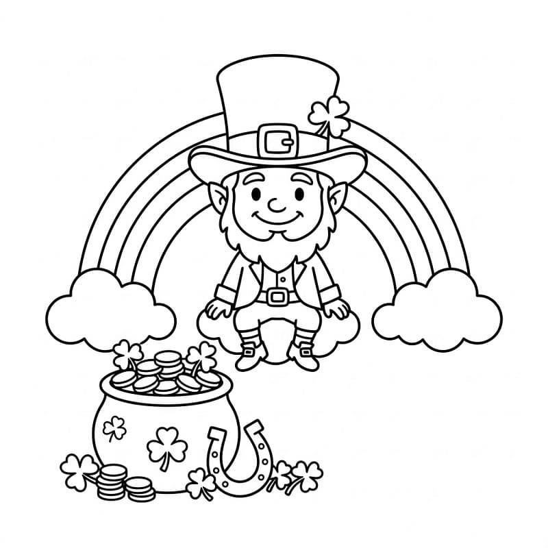 Planse de colorat cu Ziua Sfântului Patrick