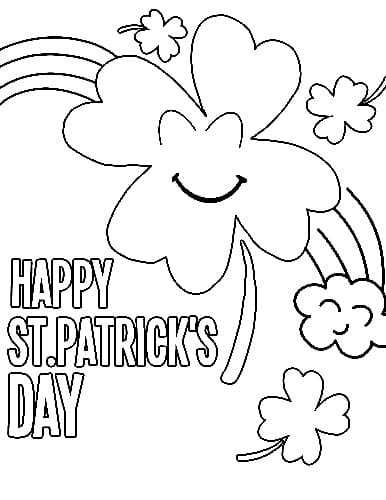 Fise de colorat cu Ziua Sfântului Patrick de colorat p29