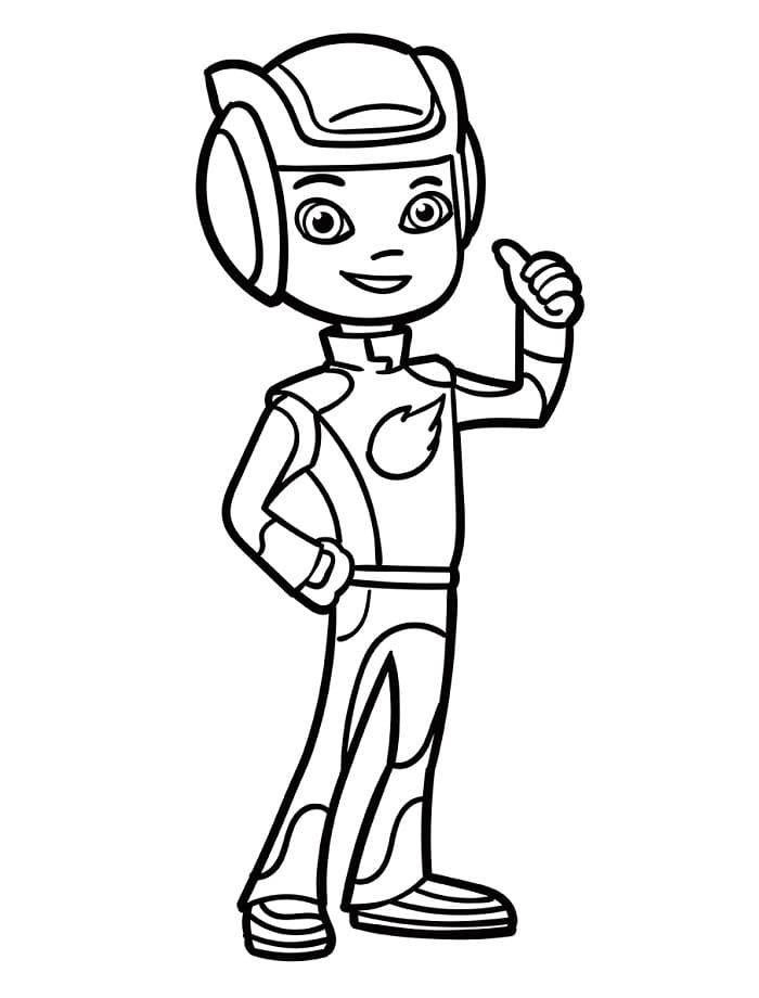 Fise de colorat cu Blaze și Mașinile Uriase pentru copii