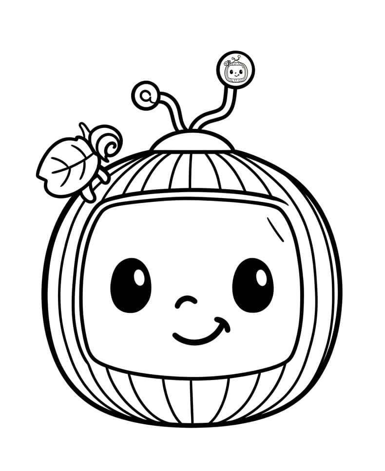 Fise de colorat cu Cocomelon amuzant