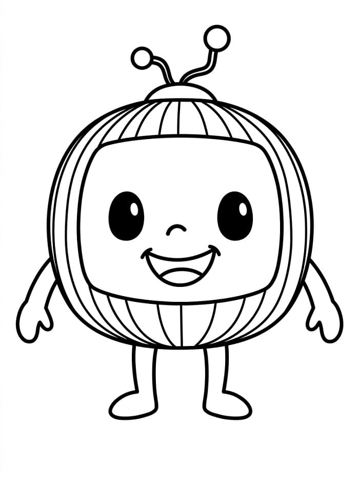 Fise de colorat cu Cocomelon foarte drăguț