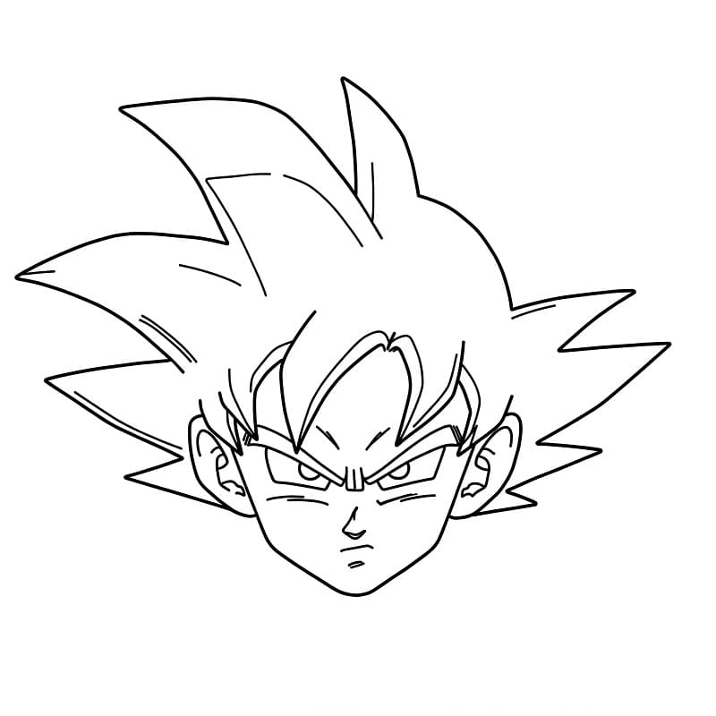 Fise de colorat cu Goku de tipărit