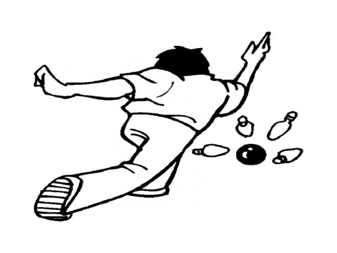 Fise de colorat cu Imagine bowling pentru imprimare