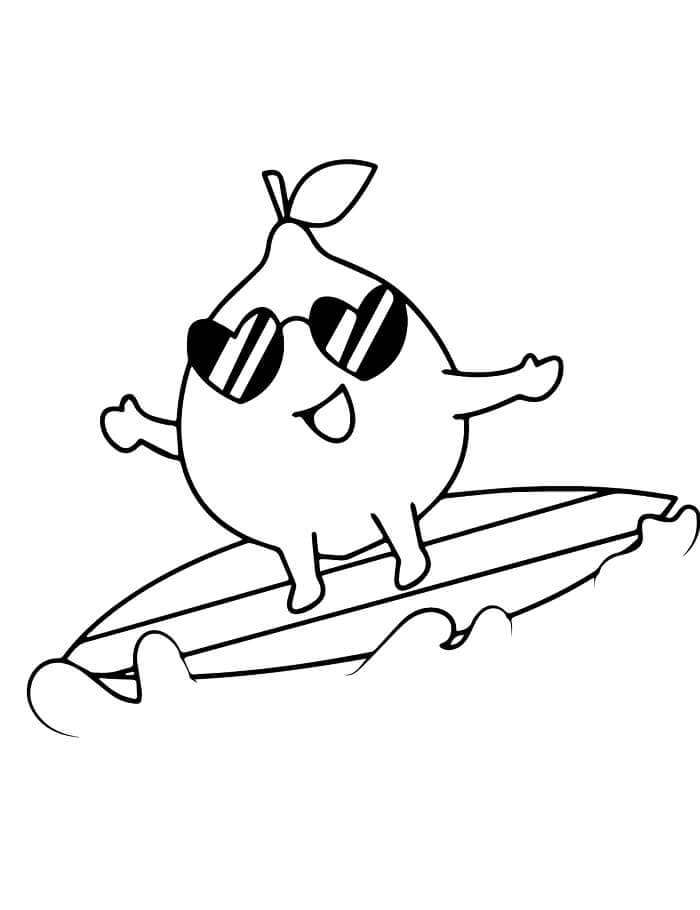 Fise de colorat cu Imagine cu lămâie