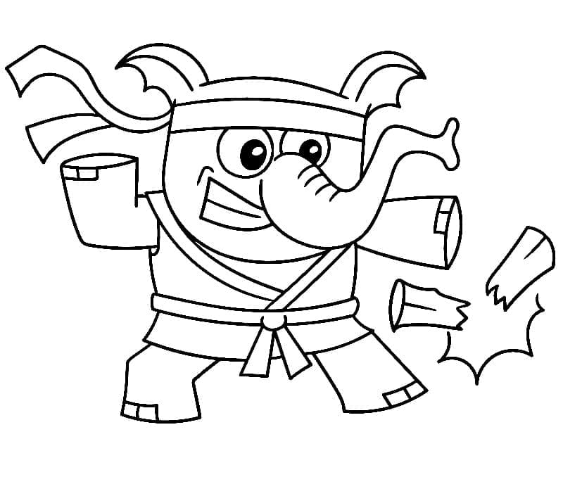 Fise de colorat cu Karate imprimabil gratuit