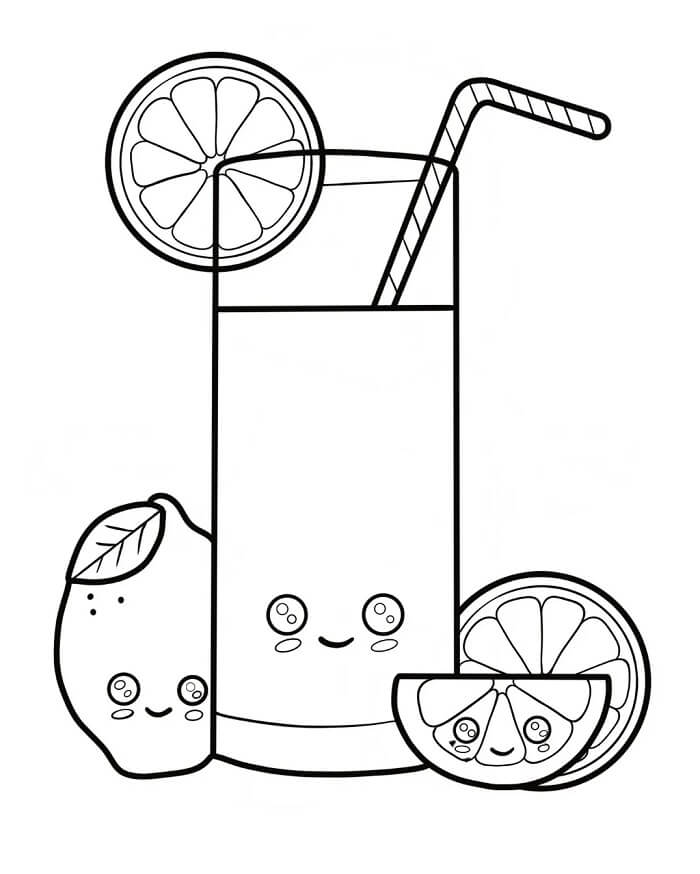 Fise de colorat cu Lămâie de tipărit