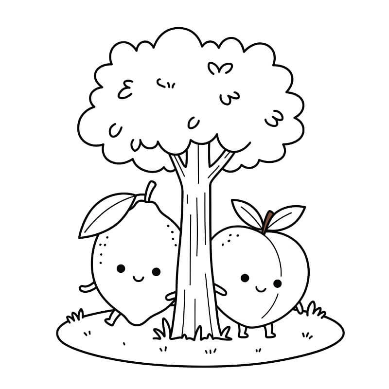 Fise de colorat cu Lămâie gratuită pentru cei mici