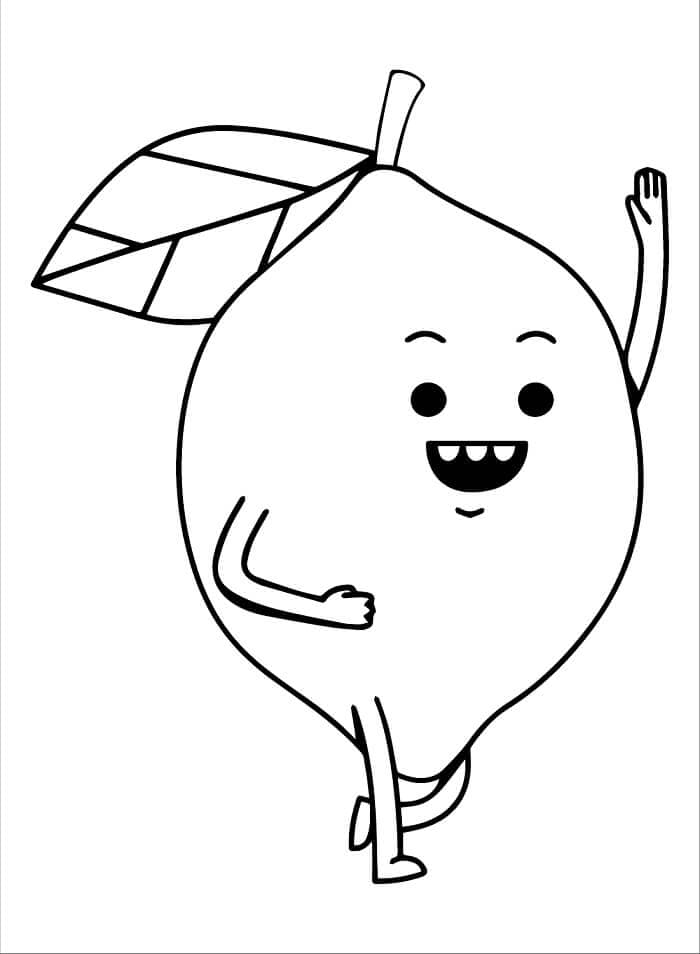 Fise de colorat cu Lămâie gratuită pentru copii