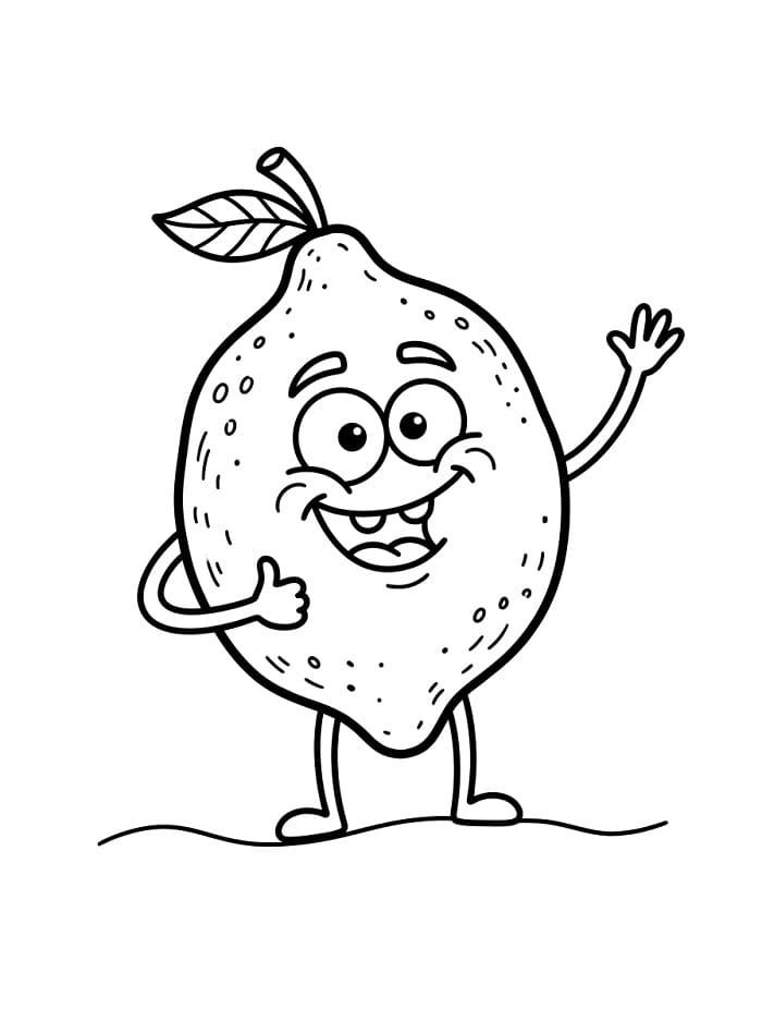 Fise de colorat cu Lămâie gratuită