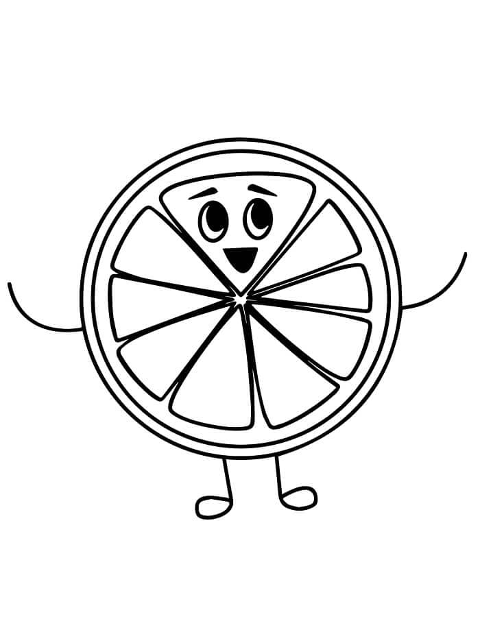 Fise de colorat cu Lămâie imprimabilă fără cost