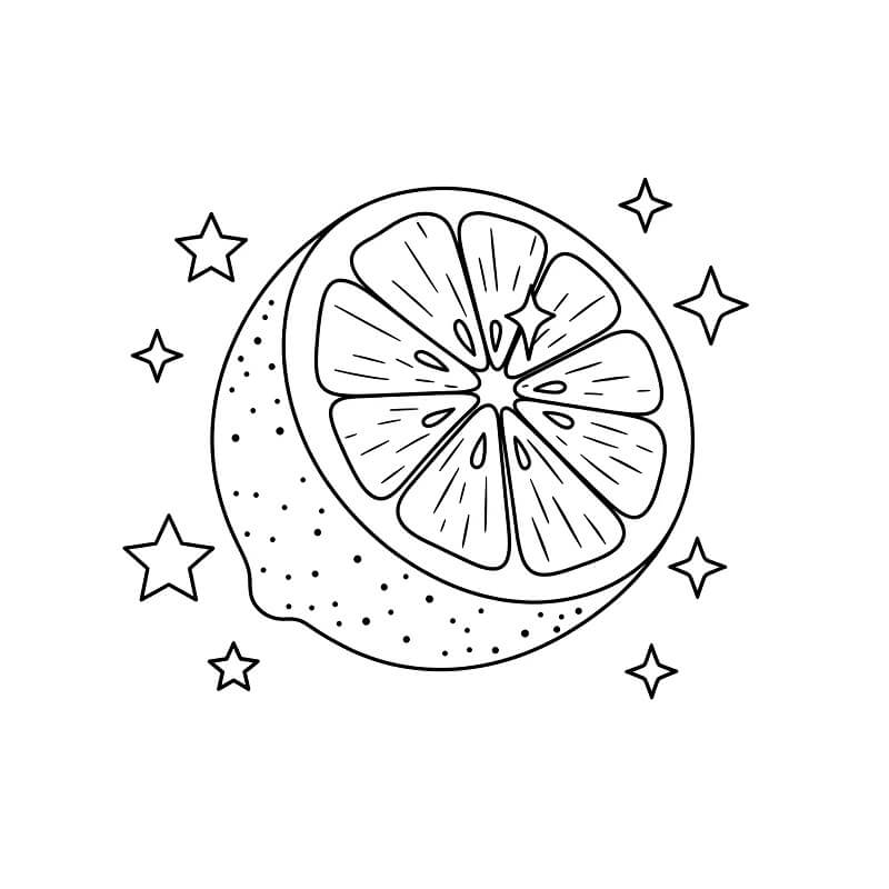 Fise de colorat cu Lămâie imprimabilă pentru cei mici