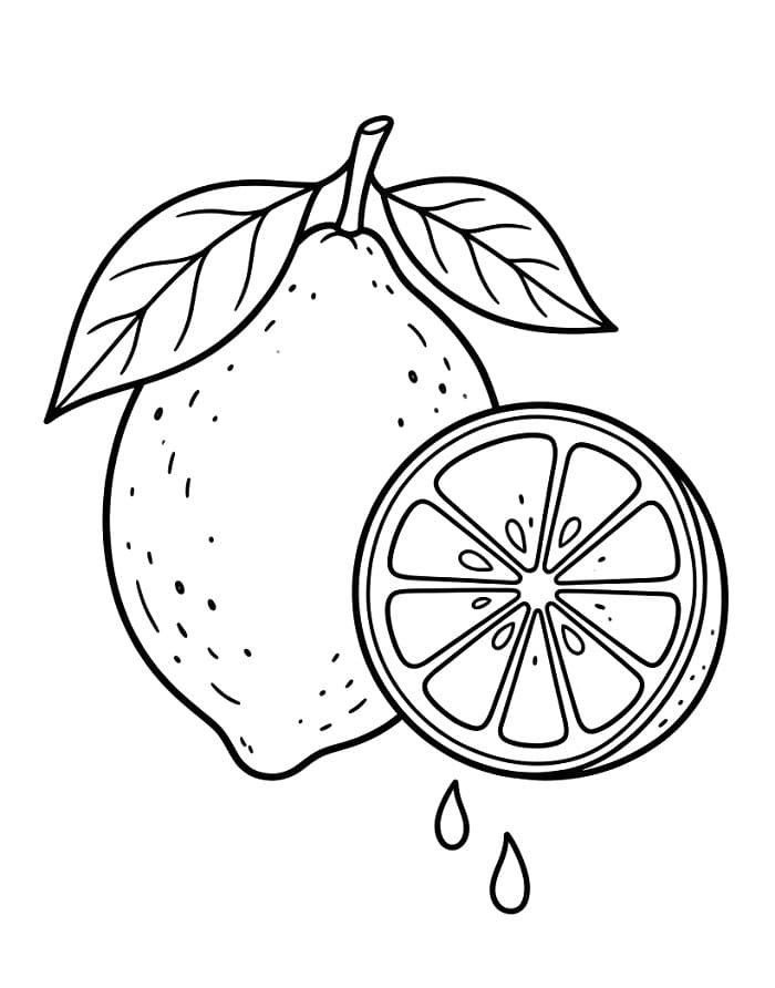 Planse de colorat cu Lamaie