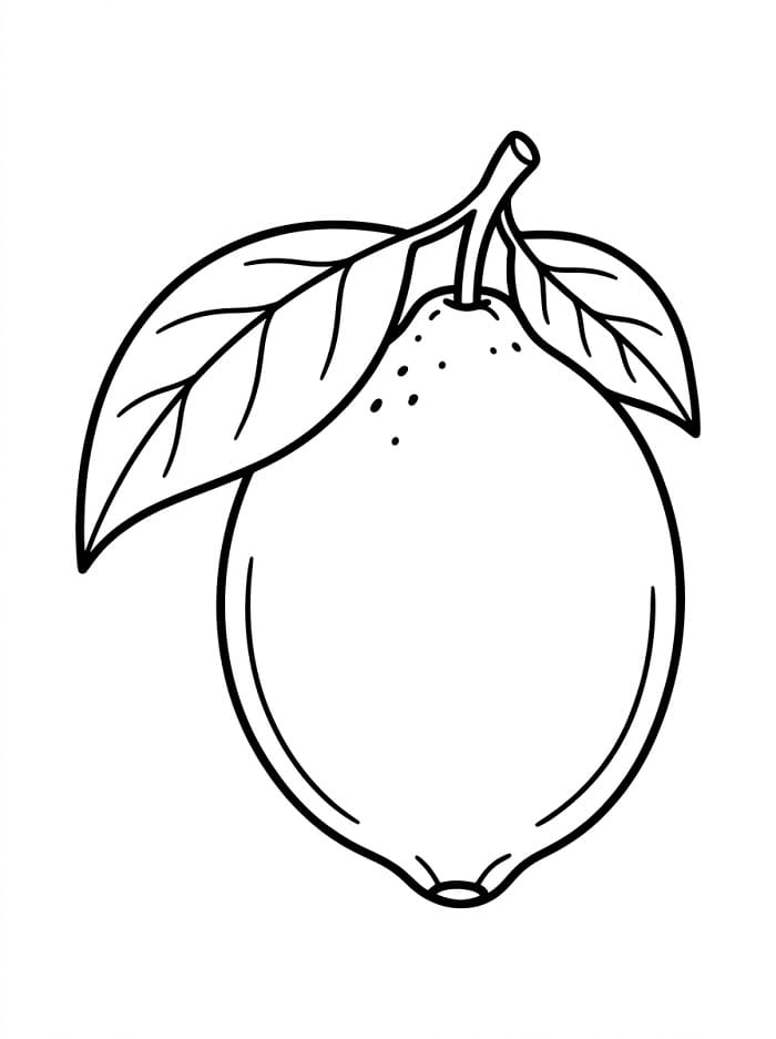 Fise de colorat cu Lămâie ușoară