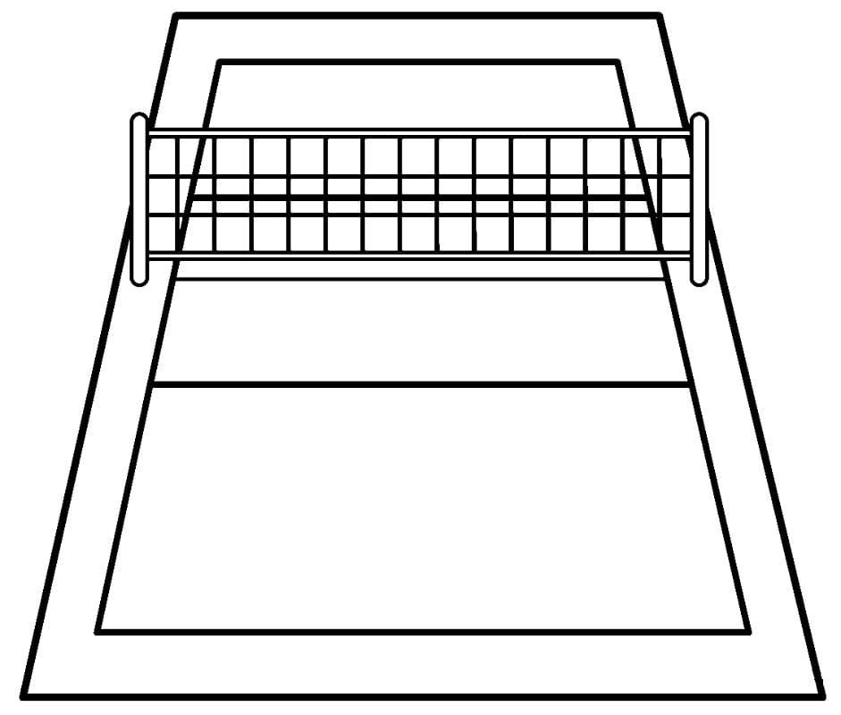 Fise de colorat cu Volei pentru copii de 1 an