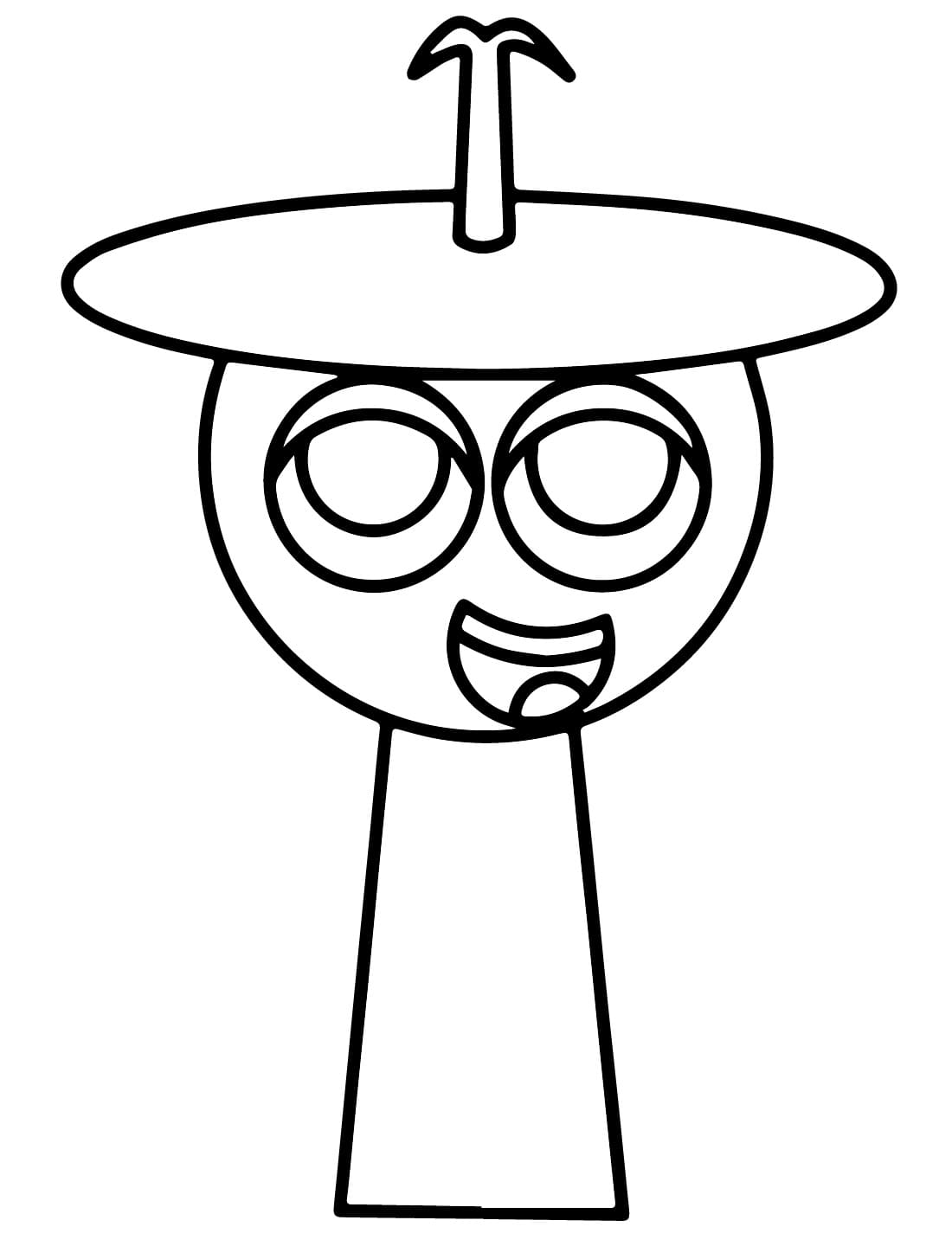 Fise de colorat cu Clukr Incredibox Sprunki