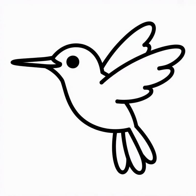 Fise de colorat cu Colibri imprimabil gratuit